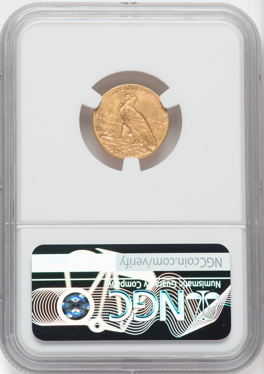 1925-D $2.50 Green Label Indian Quarter Eagle NGC MS65 (758108003)