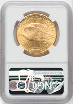 1927 $20 Green Label Saint-Gaudens Double Eagle NGC MS65