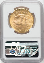 1924 $20 Saint Green Label Saint-Gaudens Double Eagle NGC MS65