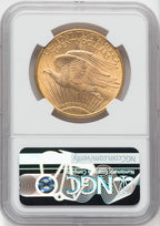 1908-D $20 MOTTO Saint-Gaudens Double Eagle NGC MS65