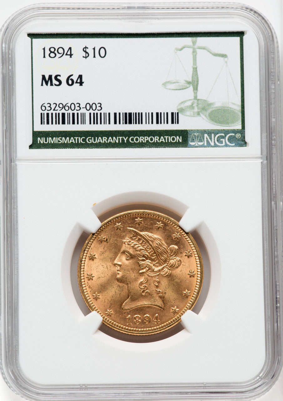 1894 $10 Liberty Eagle NGC MS64