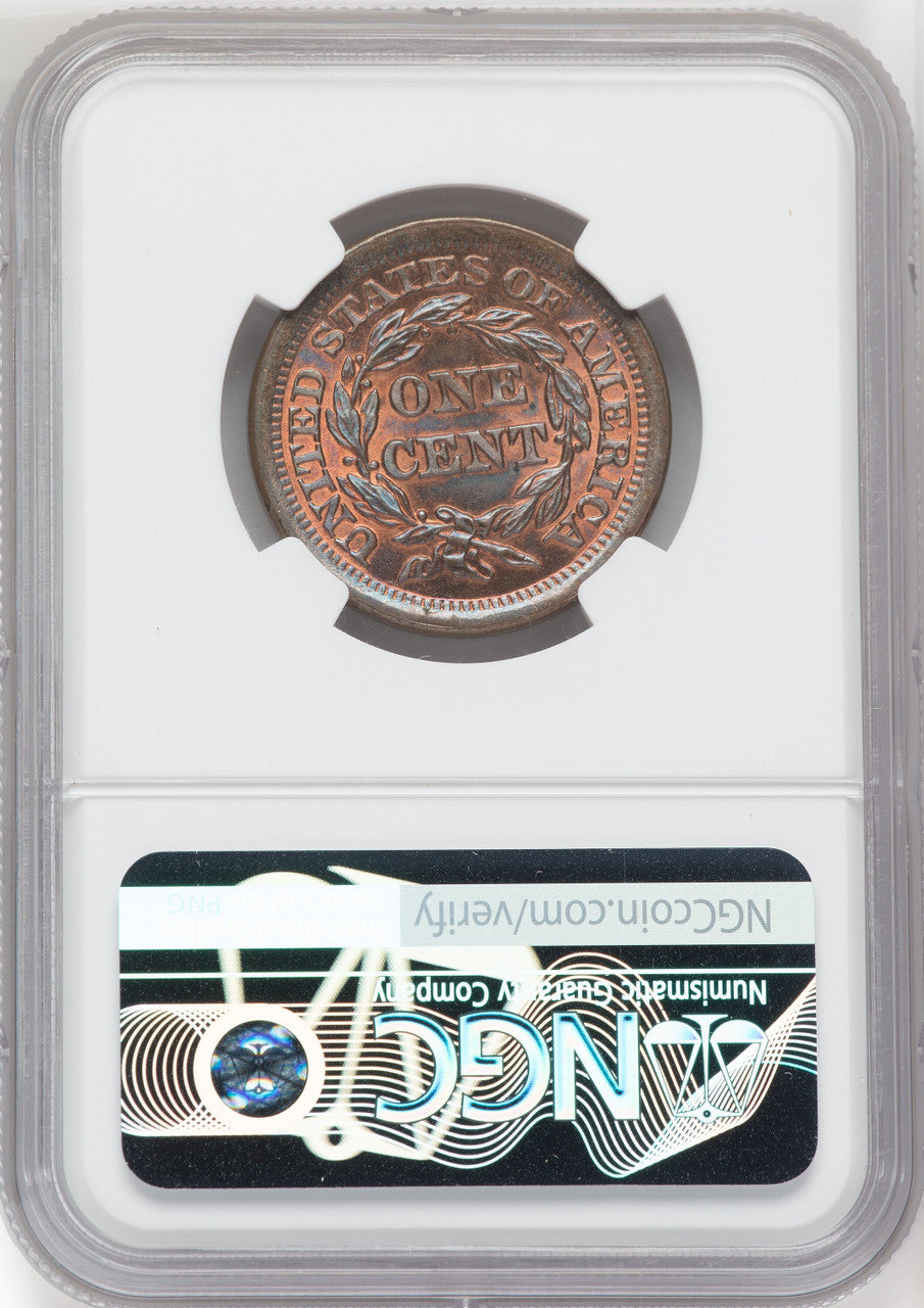 1851 1C BN Large Cent NGC MS67