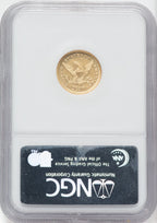 1871 $2.50 Liberty Quarter Eagle NGC AU58
