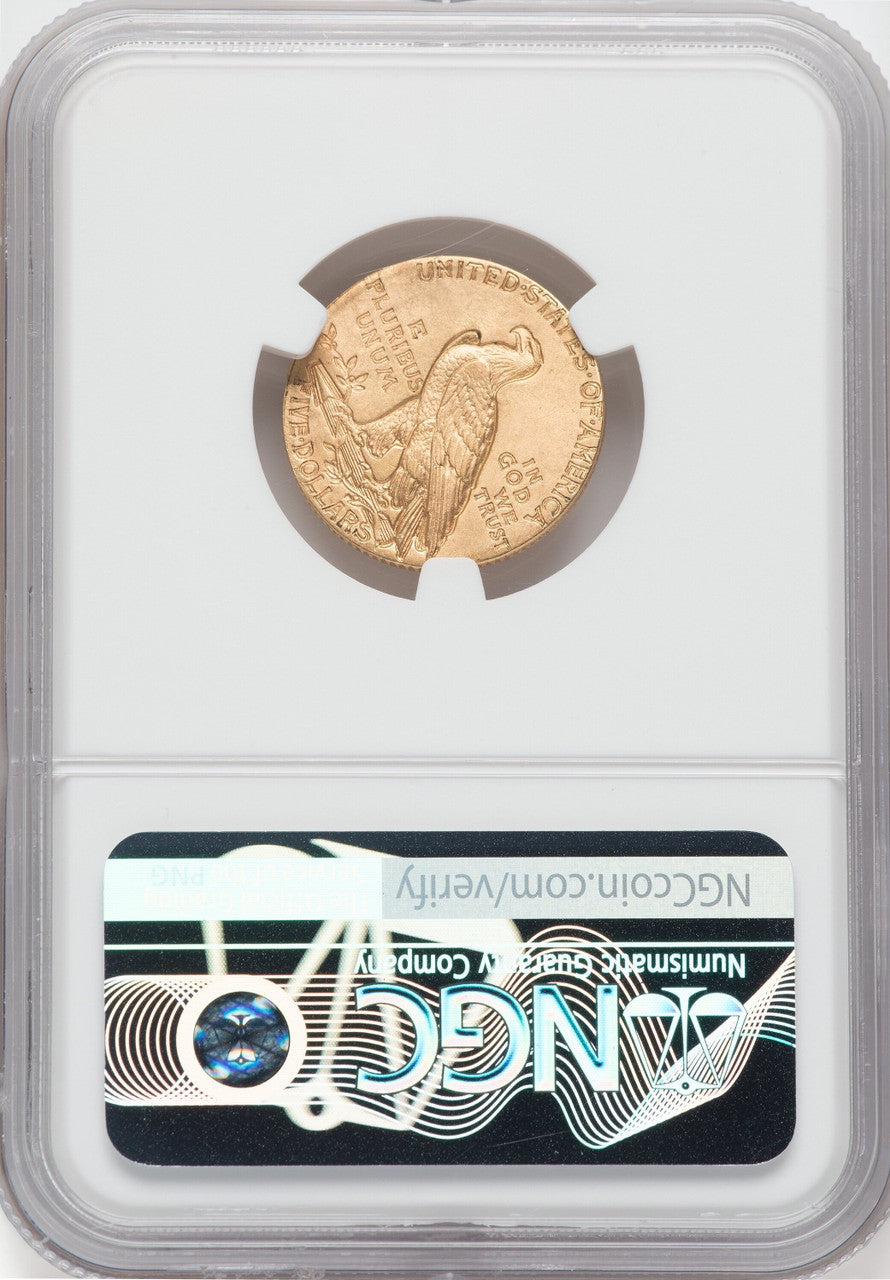 1909 $5 Indian Half Eagle NGC MS62