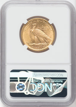 1908 $10 NO MOTTO Green Label Indian Eagle NGC MS64