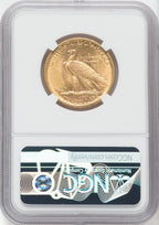 1908 $10 NO MOTTO Green Label Indian Eagle NGC MS64