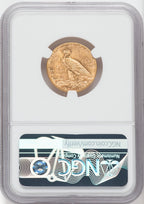 1914-D $5 Green Label Indian Half Eagle NGC MS64