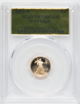 2005-W $5 Tenth-Ounce Gold Eagle DC PCGS PR70