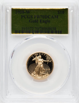 2008-W $10 Quarter-Ounce Gold Eagle PR70 PCGS