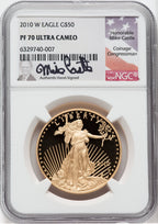 2010-W $50 One-Ounce Gold Eagle NGC PF70