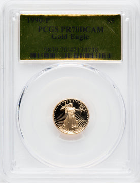 1990-P Gold American Eagle PCGS PR70