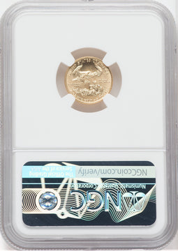 2015 $5 Tenth-Ounce Gold Eagle First Strike NGC MS70