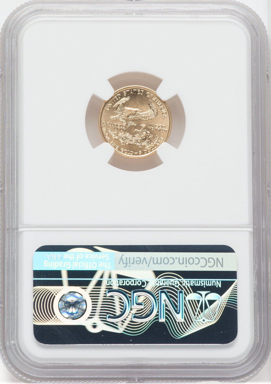 2005 $5 Tenth-Ounce Gold Eagle NGC MS70