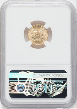2007 $5 Tenth-Ounce Gold Eagle NGC MS70