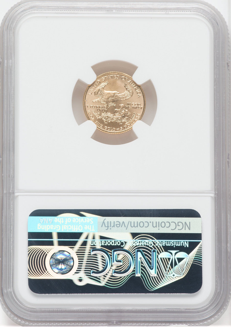 2007 $5 Tenth-Ounce Gold Eagle NGC MS70