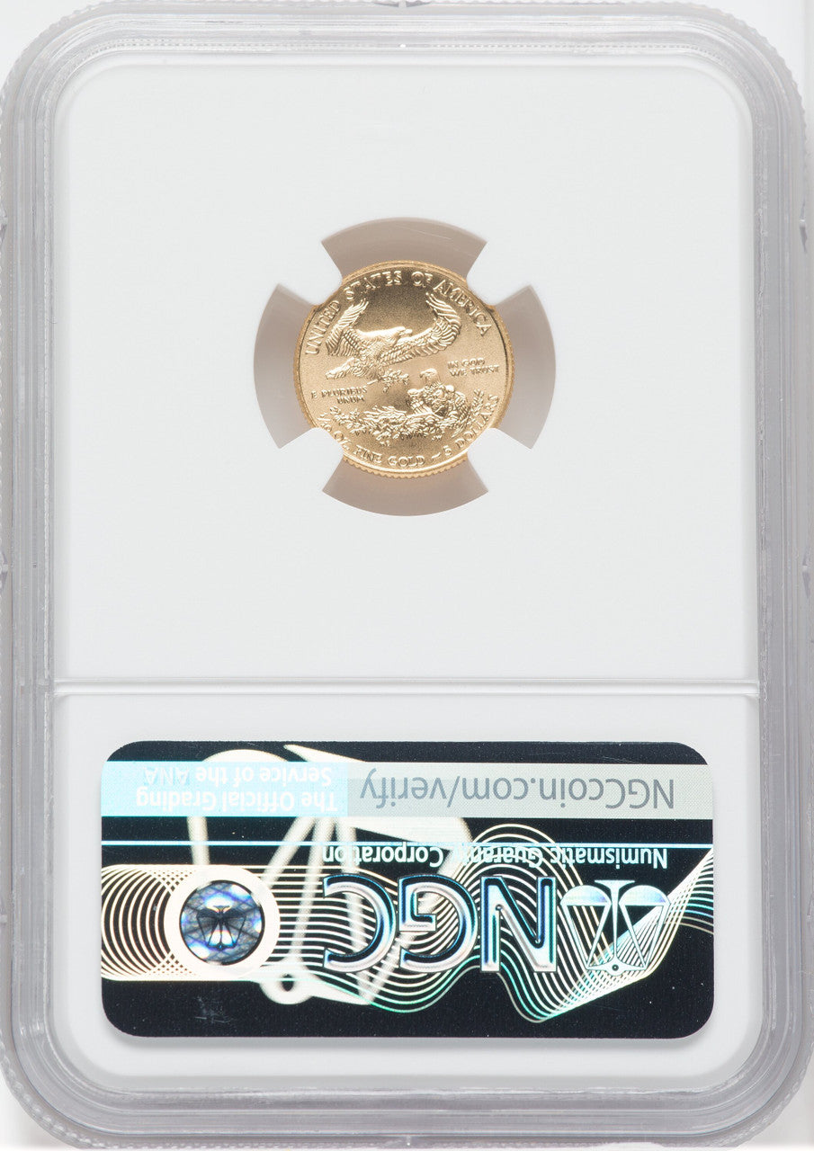 2010 $5 Tenth-Ounce Gold Eagle First Strike NGC MS70