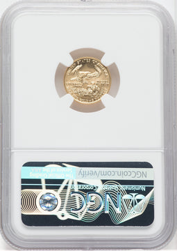 1991 $5 Tenth-Ounce Gold Eagle NGC MS70