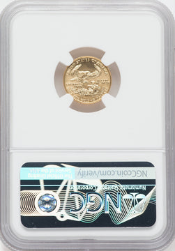 1992 $5 Tenth-Ounce Gold Eagle NGC MS70 Ed Moy Signed