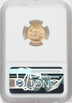 2001 $5 Tenth-Ounce Gold Eagle NGC MS70