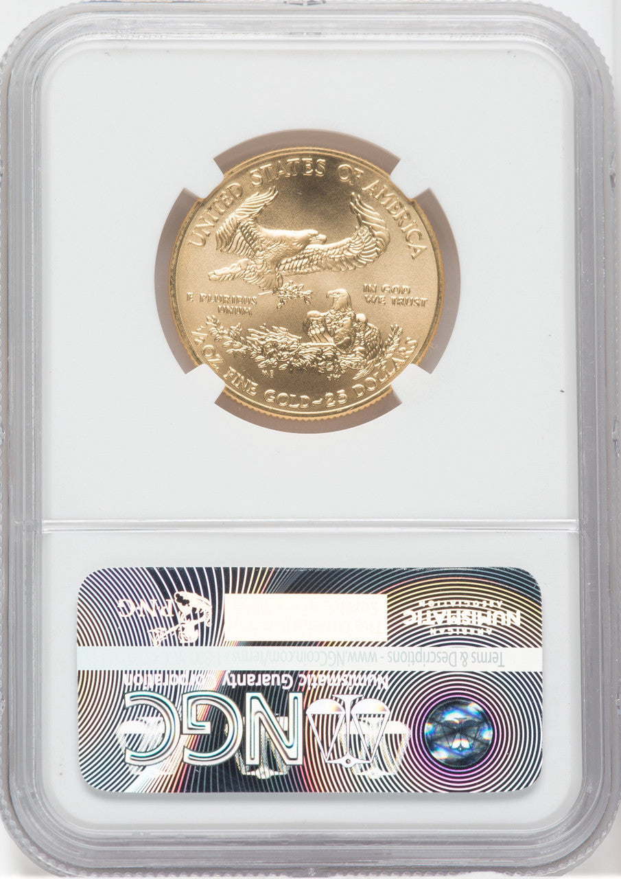 2016 $25 Half-Ounce Gold Eagle 30th Anniversary NGC MS70