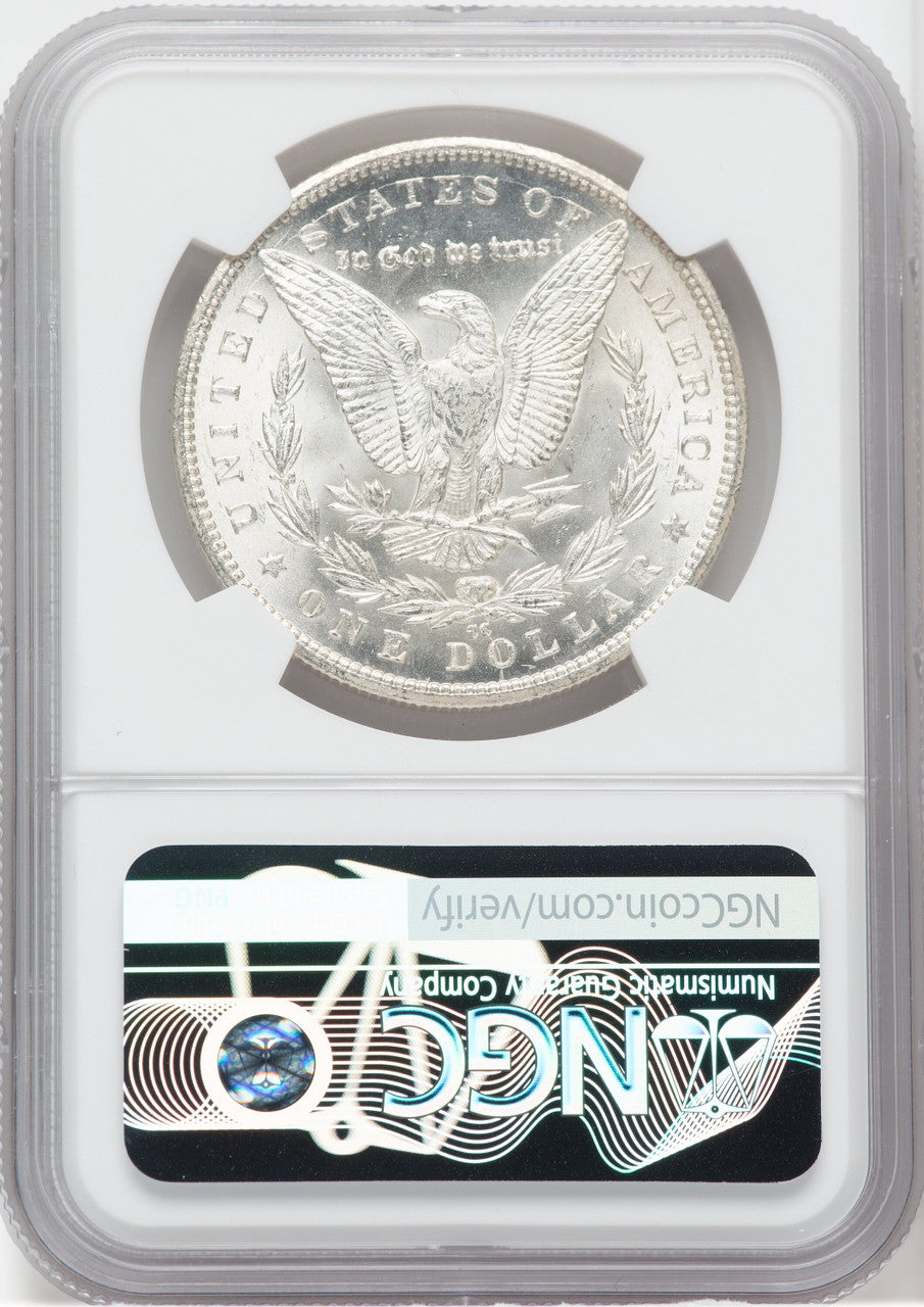 1885-CC Silver Morgan Dollar NGC MS66 Kenneth Bressett Signed