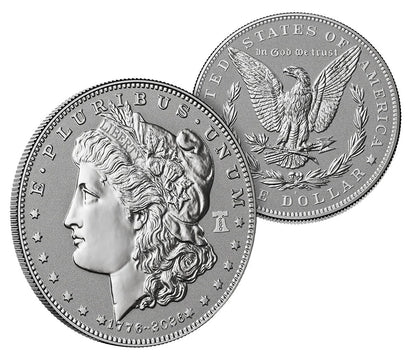 2026-P Morgan and Peace Dollar Reverse Proof 2-Coin Set CAC PR70 Advanced Delivery Founders Label