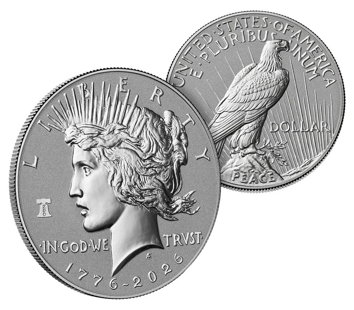 2026-P Morgan and Peace Dollar Reverse Proof 2-Coin Set CAC PR70 AD Battlefield 250 Label