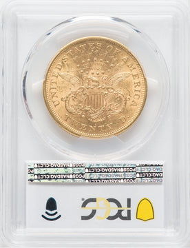 1876-S $20 Liberty Double Eagle PCGS MS60