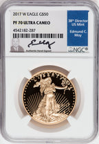2017-W $50 One-Ounce Gold Eagle NGC PF70