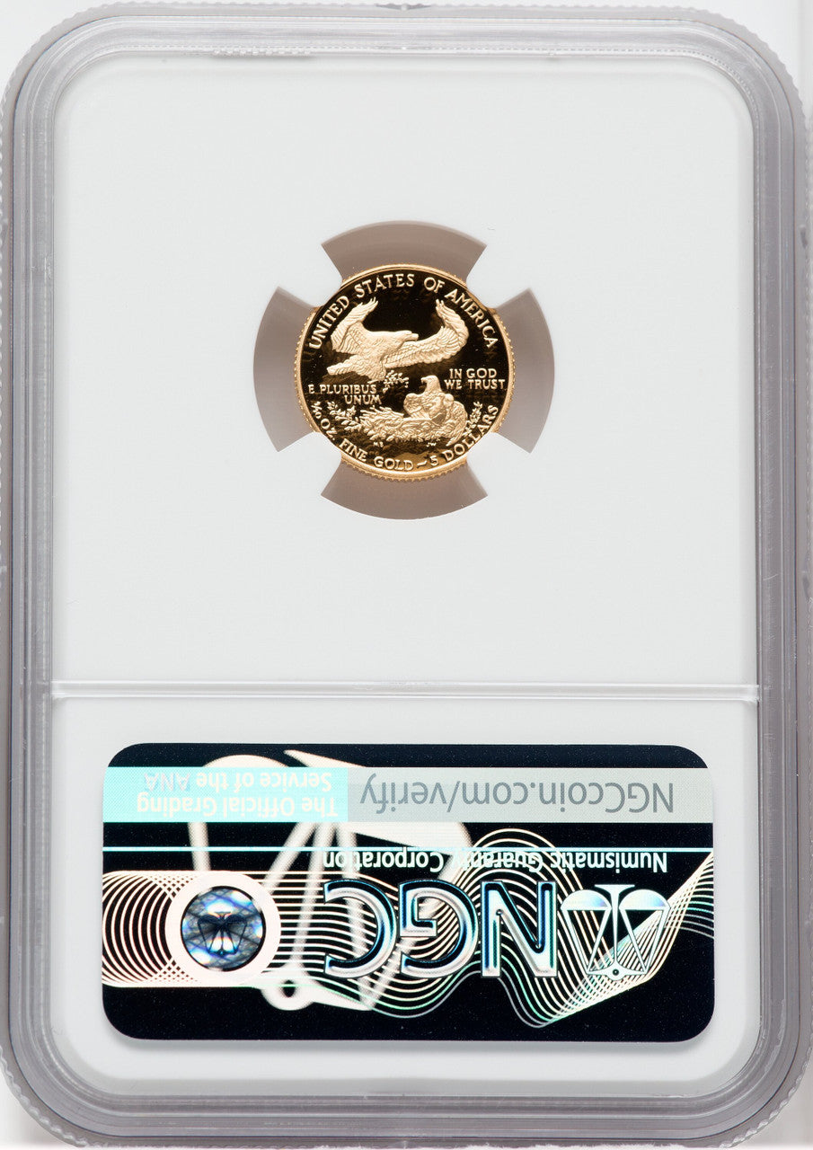 1988-P $5 Tenth-Ounce Gold Eagle NGC PF70