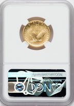 2016-W 25C Standing Liberty Quarter Gold 100th Anniversary NGC SP70