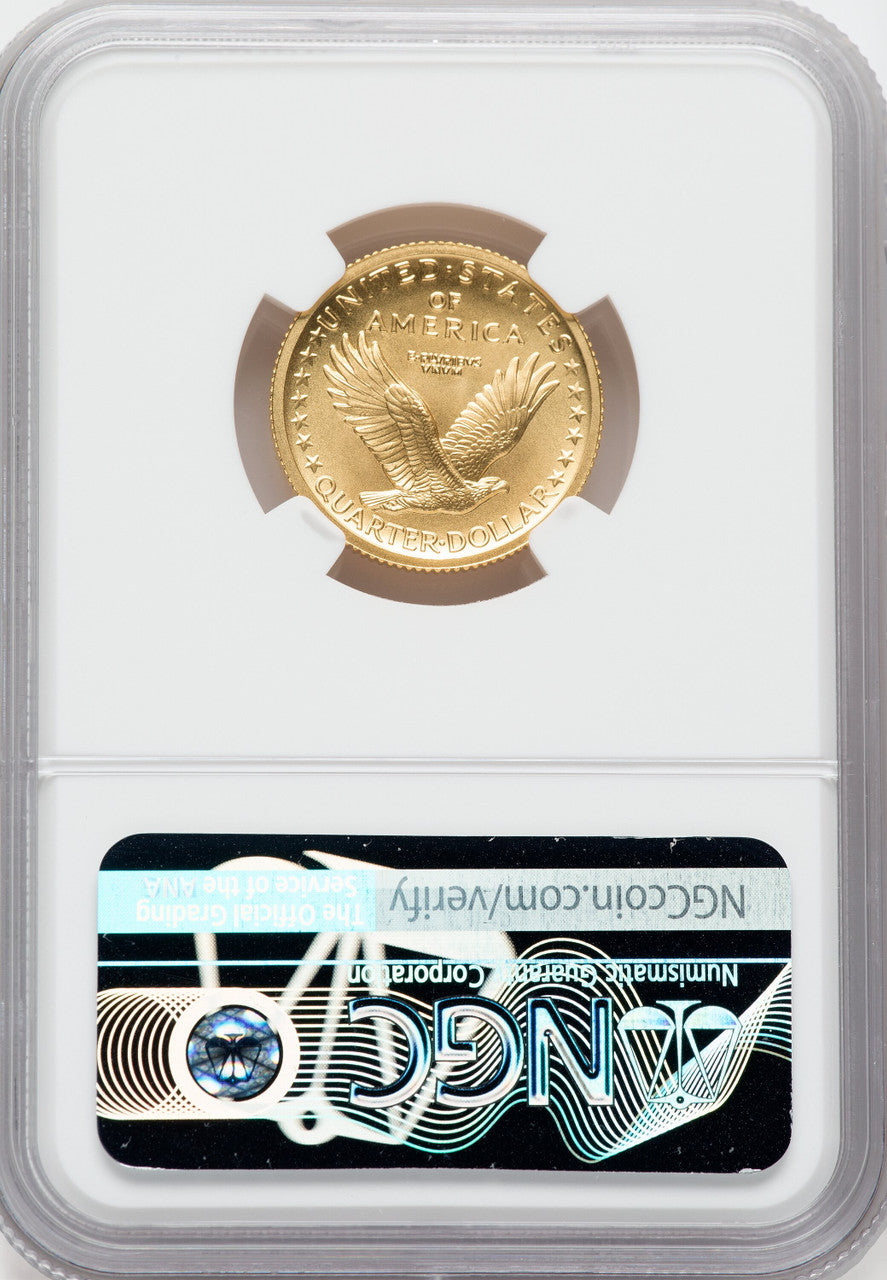 2016-W 25C Standing Liberty Quarter Gold 100th Anniversary NGC SP70