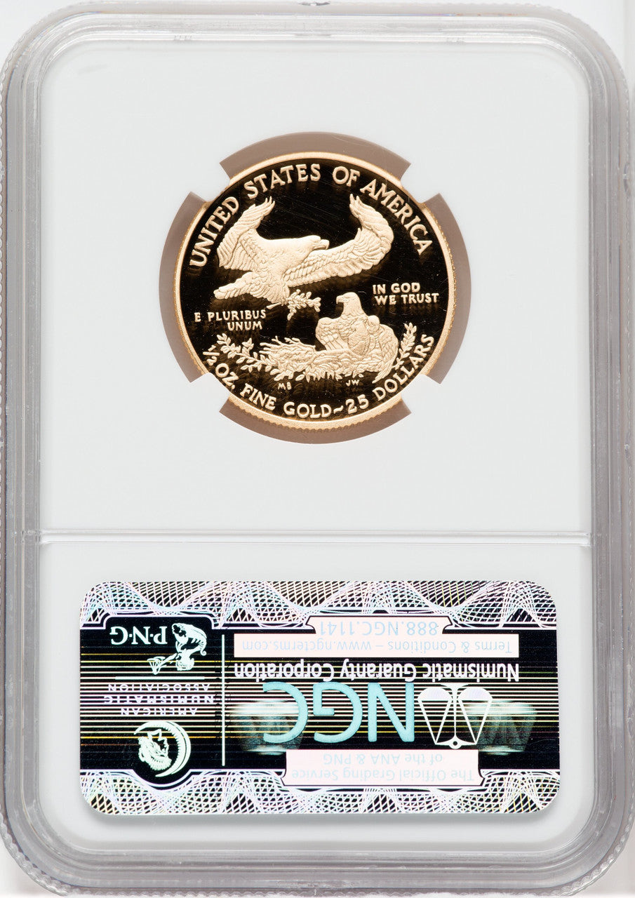 2013-W $25 Half-Ounce Gold Eagle First Strike NGC PF70