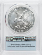 2022-W S$1 Silver Eagle Burnished FS SP PCGS MS70