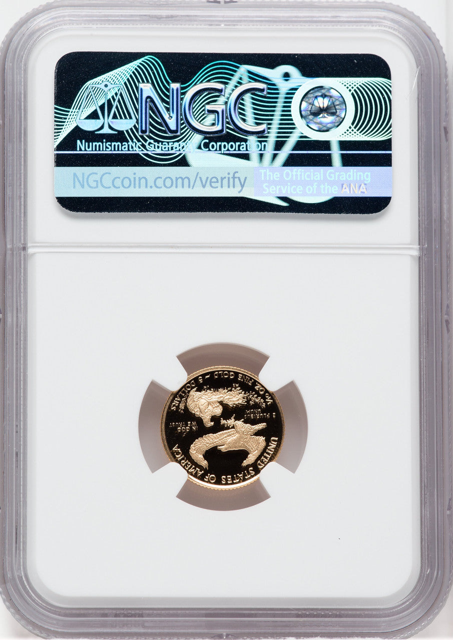 2021 $5  T1 Gold American Eagle PR NGC PF70