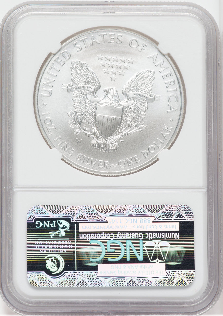 2013-W Silver Eagle Burnished First Releases NGC MS70