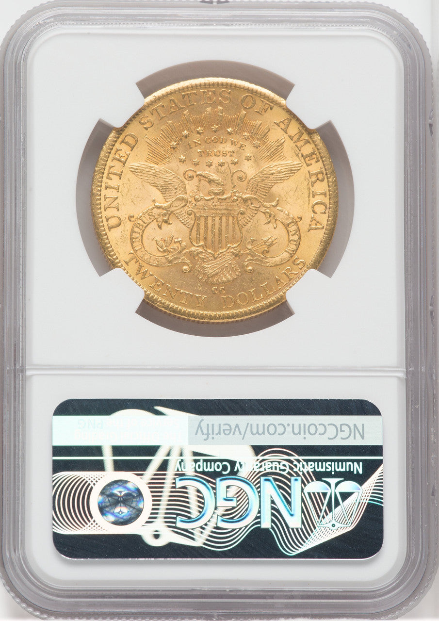 1884-CC $20 Liberty Double Eagle NGC MS61 (758771029)