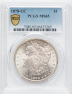 1878-CC $1 Morgan Dollar PCGS MS65