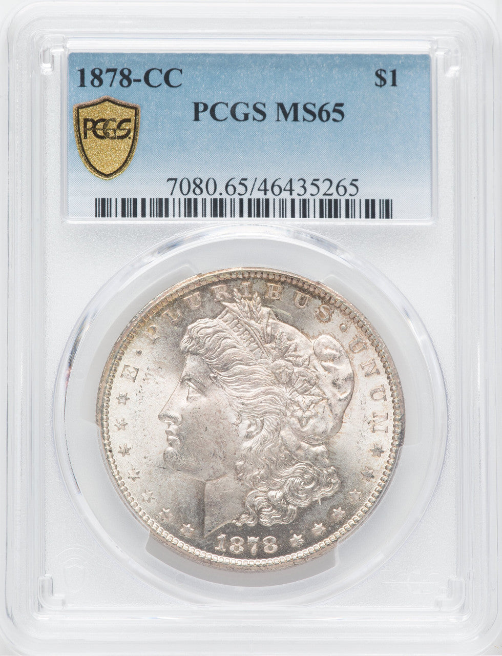 1878-CC $1 Morgan Dollar PCGS MS65