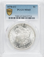 1878-CC $1 Morgan Dollar PCGS MS65