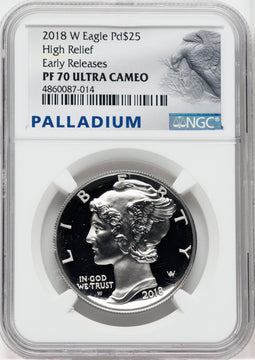 2018-W $25 Palladium First Strike NGC PF70