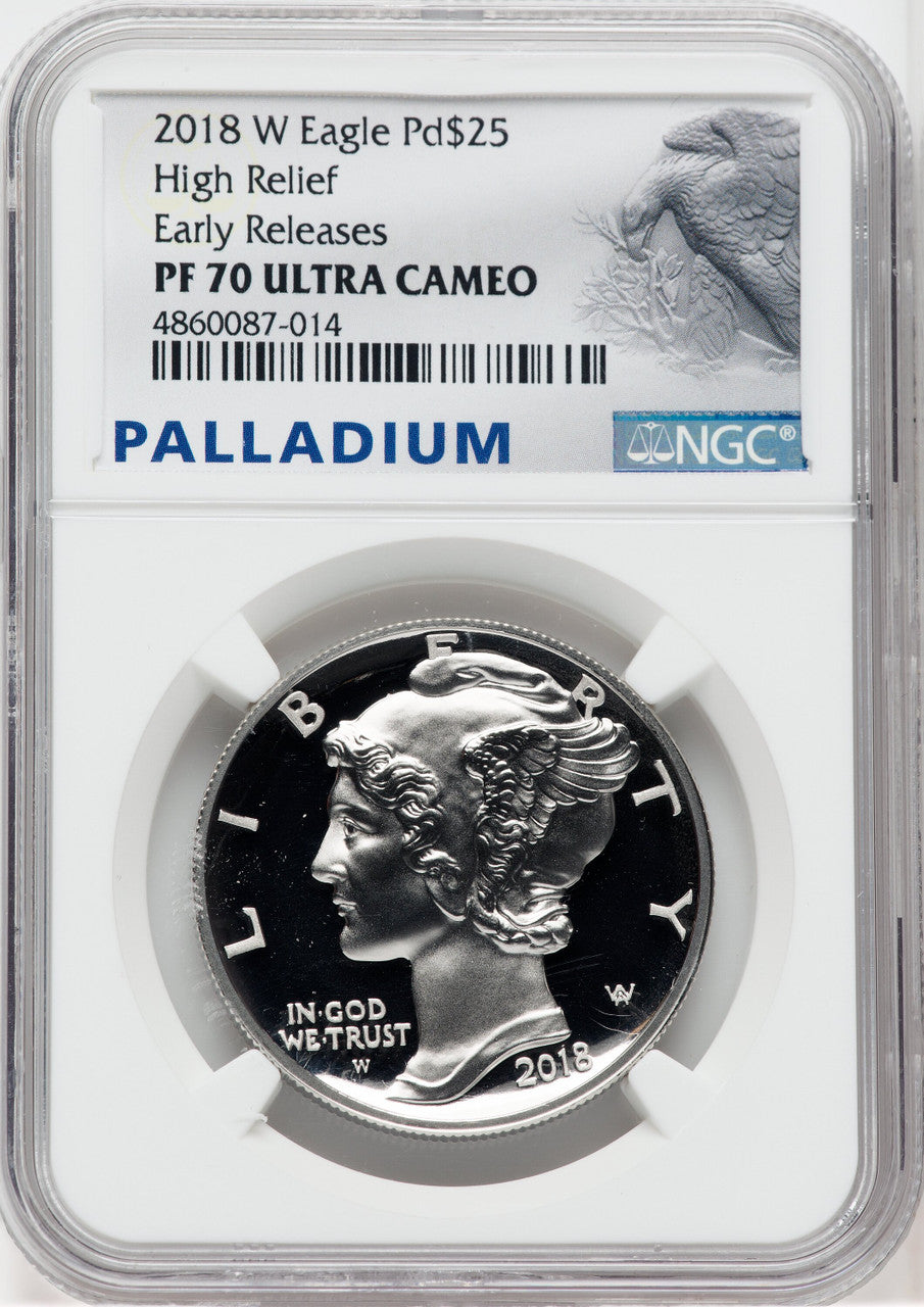 2018-W $25 Palladium First Strike NGC PF70