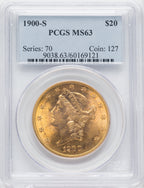 1900-S $20 Liberty Double Eagle PCGS MS63