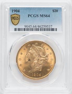 1904 $20 Liberty Liberty Double Eagle PCGS MS64