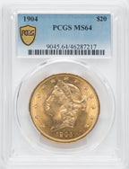 1904 $20 Liberty Liberty Double Eagle PCGS MS64