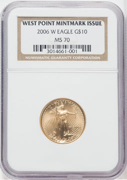 2006-W $10 Quarter-Ounce Gold Eagle NGC MS70