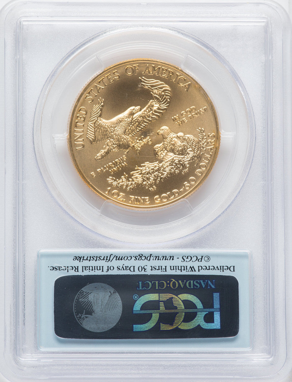 2012-W $50 One Ounce Gold Eagle First Strike PCGS MS70