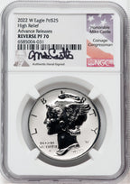 2022-W $25 Palladium Eagle Reverse Proof Advanced Release NGC PF70
