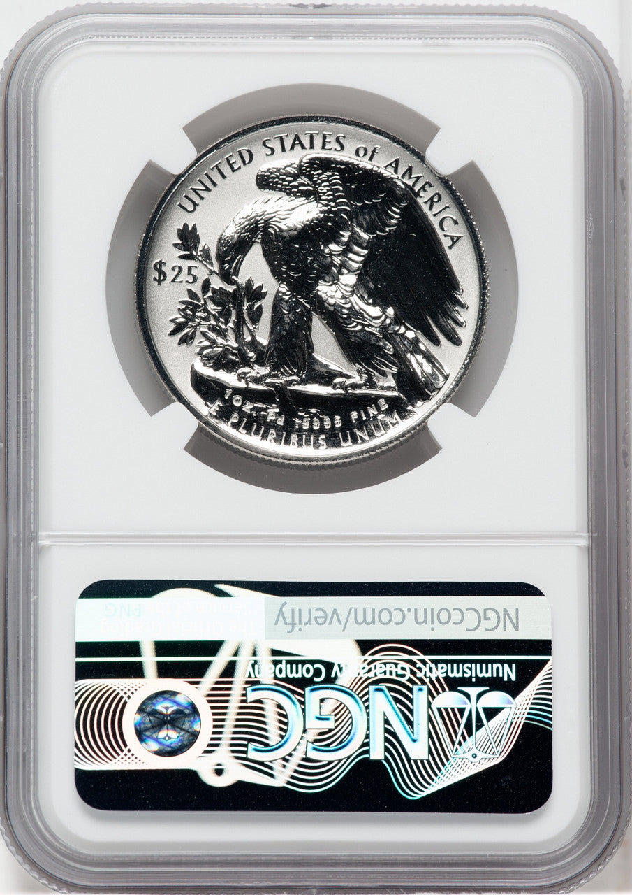 2022-W $25 Palladium Eagle Reverse Proof Advanced Release NGC PF70