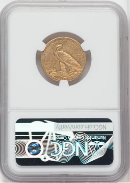 1913-S $5 Indian Half Eagle NGC AU50